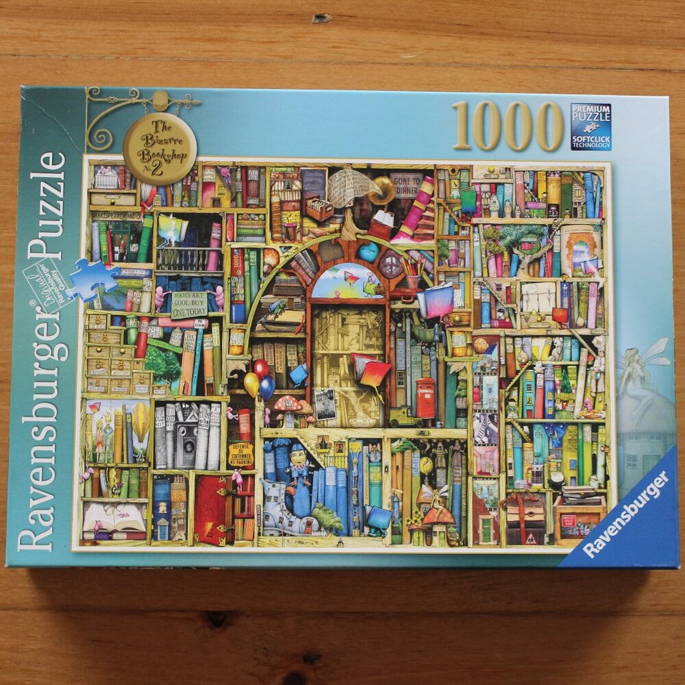 Ravensburger Puzzle, The Bizarre Bookshop No. 2, 1000 pieces